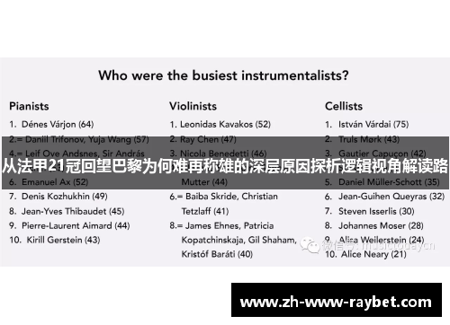 从法甲21冠回望巴黎为何难再称雄的深层原因探析逻辑视角解读路